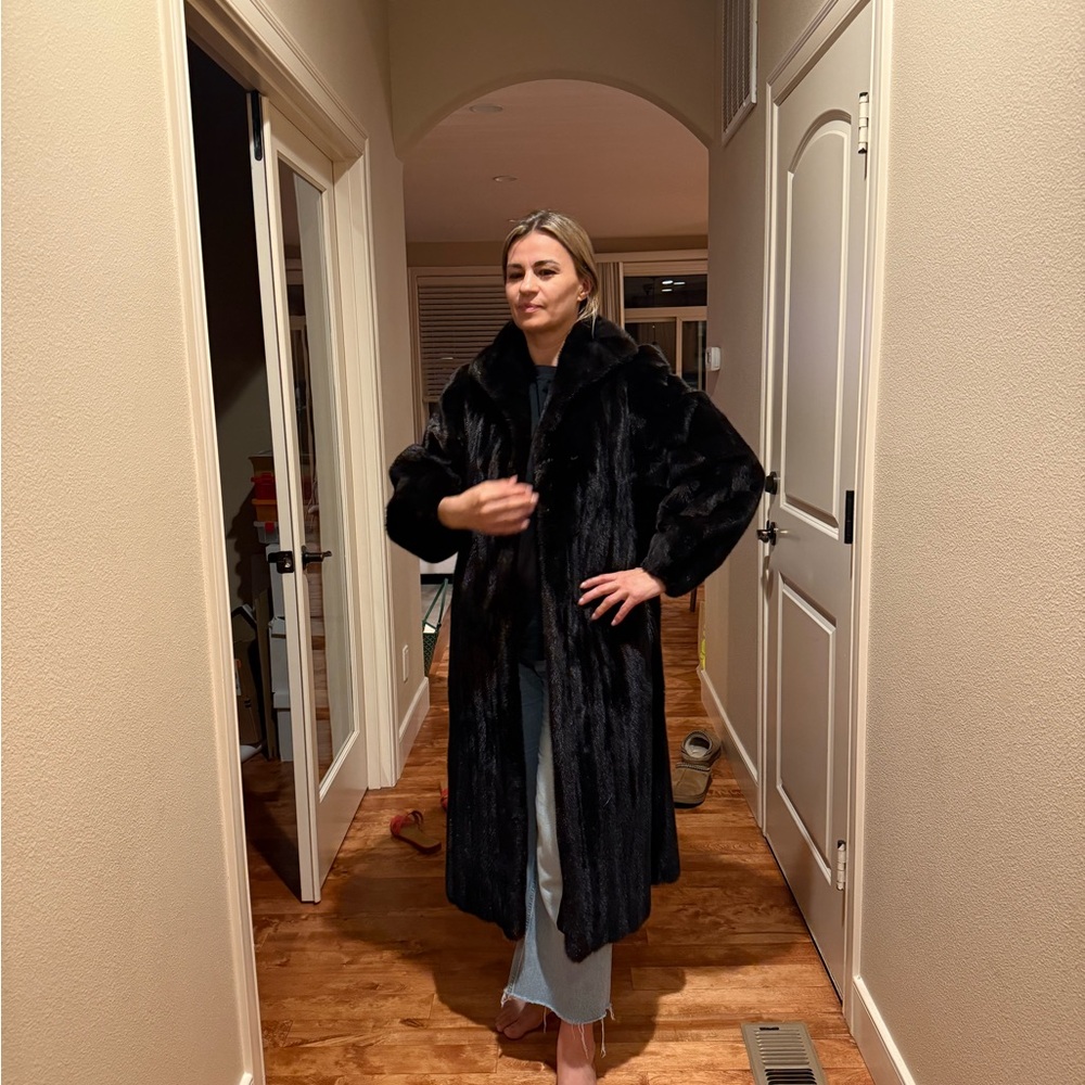 Women's Black Faux Fur Coat